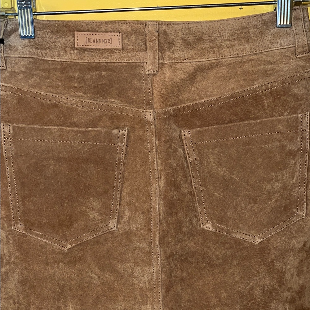 Blank NYC PECAN Suede Skirt, Sz 25 - Picture 6 of 7